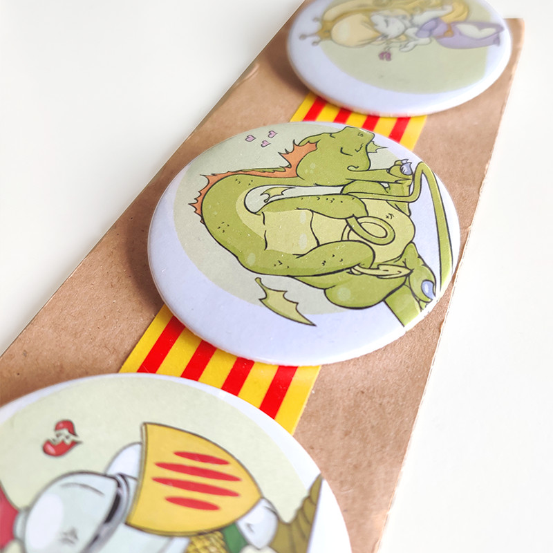 Art craft: Chapas de St Jordi