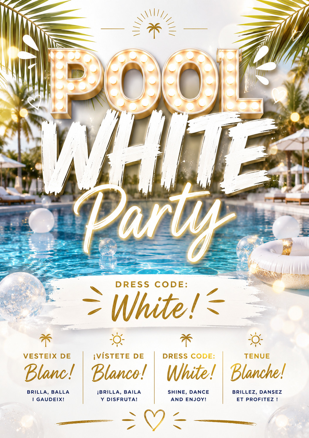 Pool White Party